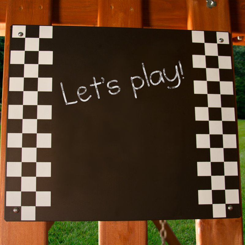 Outdoor Chalkboard Kit for Swing Sets - Black, 14x16.5 Inches