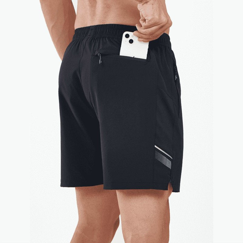 Men's Athletic Running Shorts with Quick Dry & Zip Pockets, 5 Inch Inseam