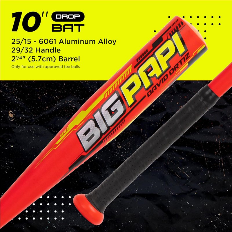 Youth T-Ball Set with Aluminum Bat, Foam Core Ball & Lightweight Glove