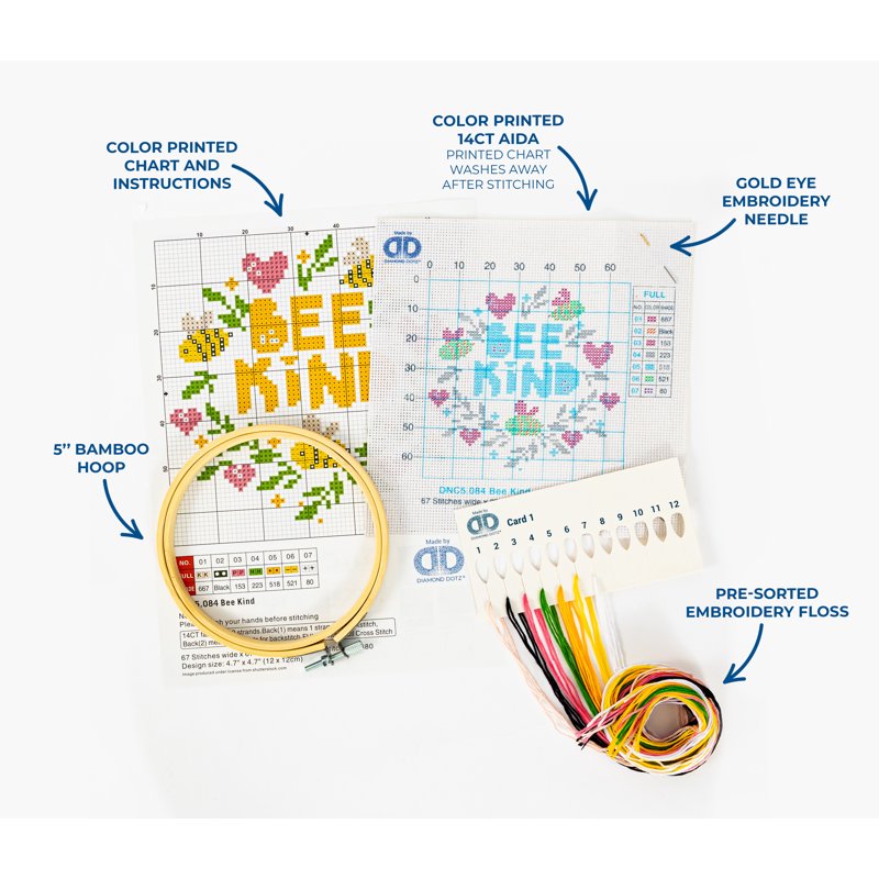 No-Count Cross Stitch Kit - 5