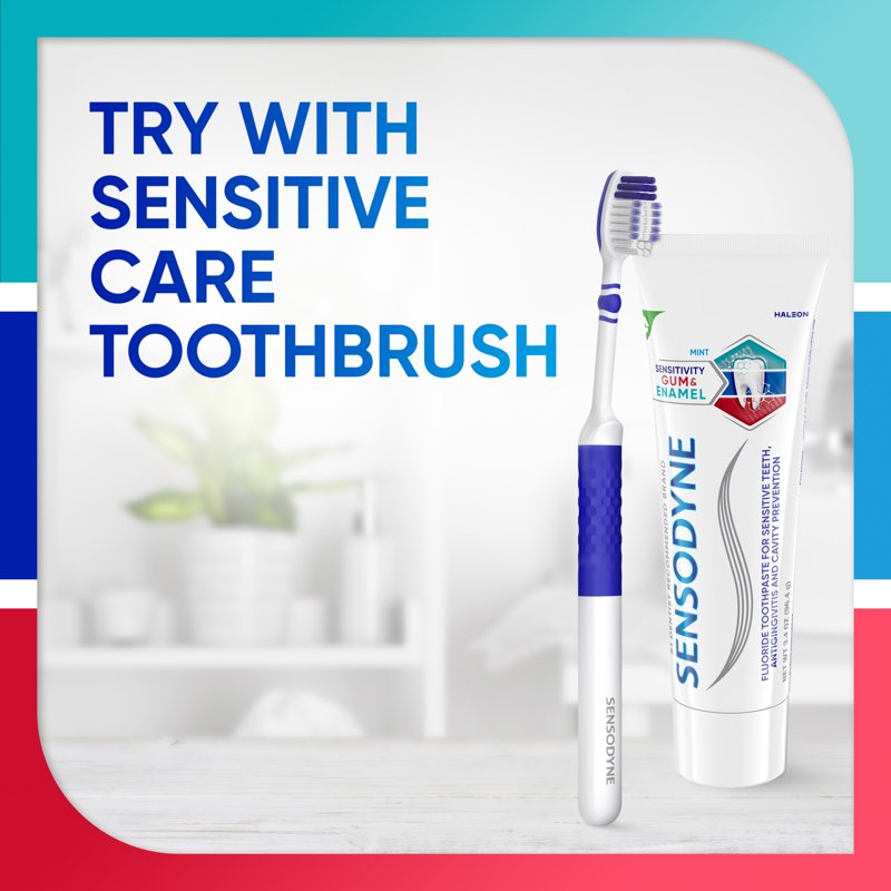 Sensodyne Sensitivity & Enamel Repair Fluoride Toothpaste - Mint Flavor, Pack of 3