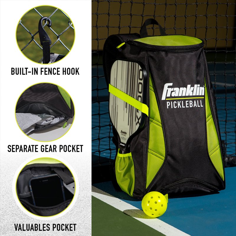 Premium Pickleball Backpack – Equipment & Gear Bag, Black