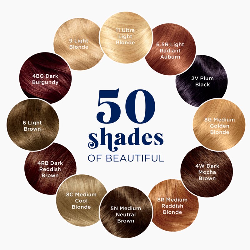 Permanent Hair Color Cream - Dark Mocha Brown, Multiple Shades & Pack Options