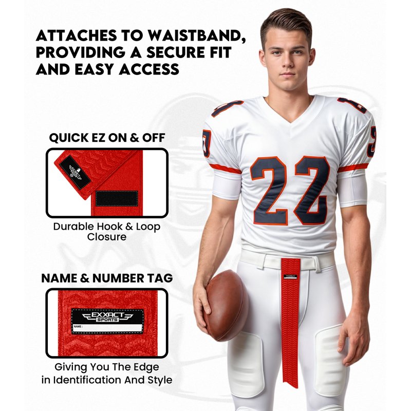 Football Towel with Hook & Loop Fastener - Quick-Dry, Absorbent QB Towel for Game Day