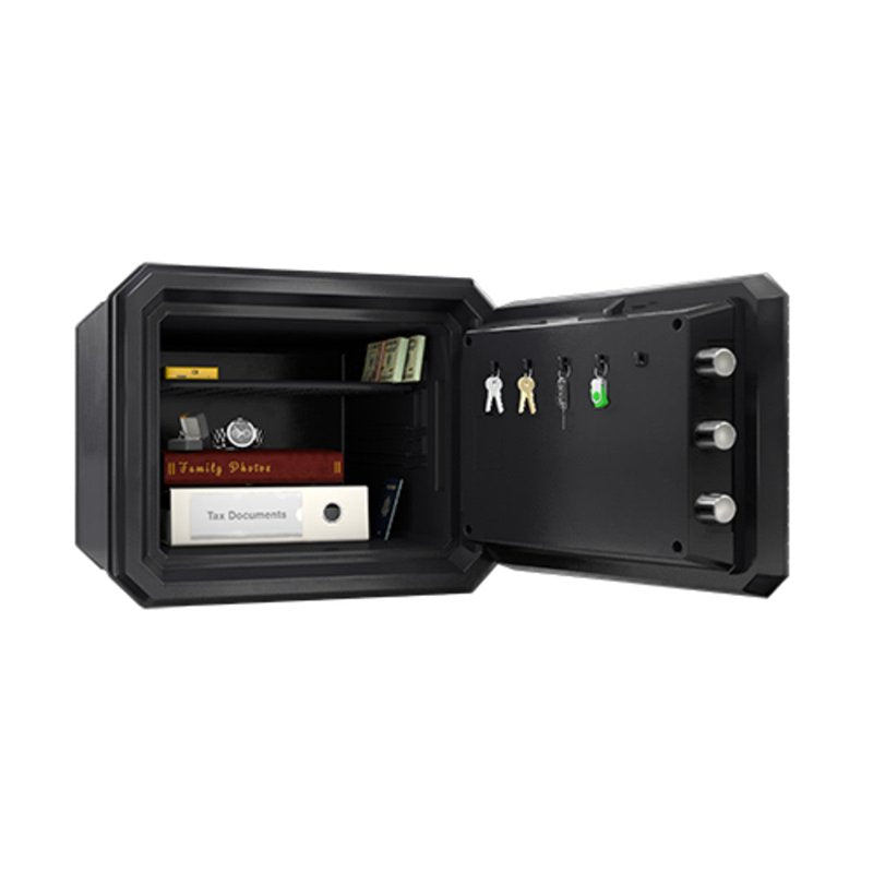 Fireproof Waterproof Security Safe with Digital Lock 0.82 Cu Ft Black