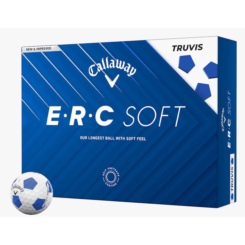 (4 Pack) Callaway ERC Soft Truvis Golf Balls 2025 Blue/White - 12 Pack Equivalent