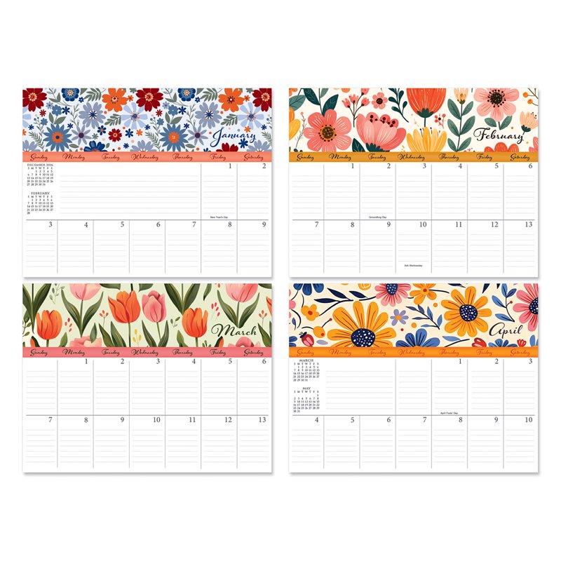 Large Wall Calendar 2027 - Monthly Grid Organizer for Home & Office