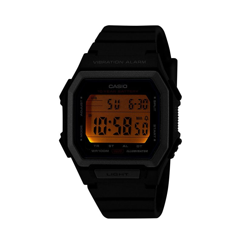 Digital Sports Watch with Vibrating Alarm, 100M Water Resistance, 10-Year Battery