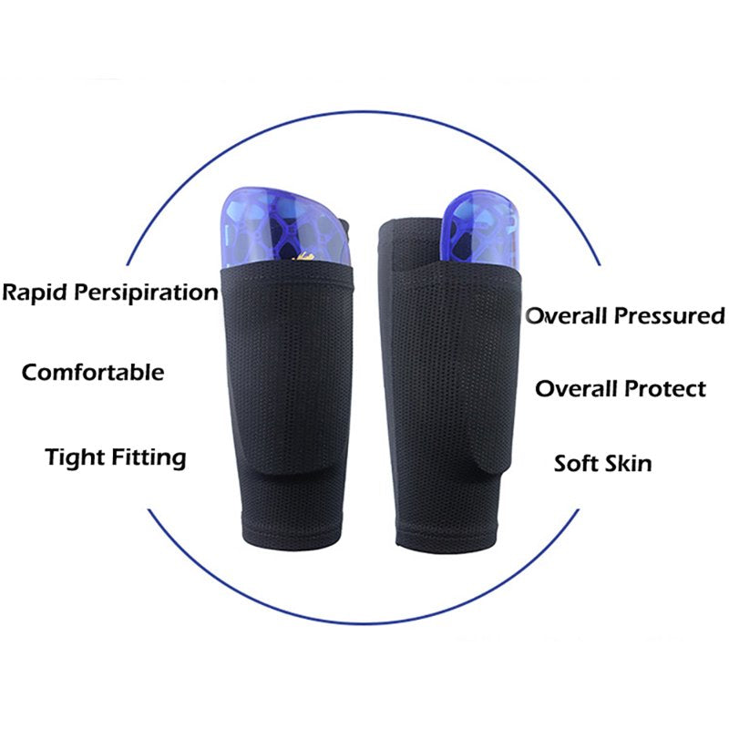 D-GROEE Shin Guard Sleeves - Breathable Elastic Leg Guards for Kids, Teens, Adults - Multicolor (Variation: L Adult / M Teenage / S Children)