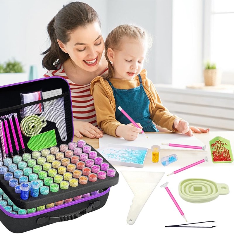 Diamond Painting Storage Containers with 120 Slots & Accessories Kit