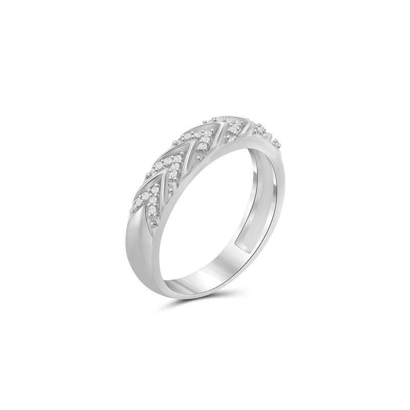 Sterling Silver Diamond Accent Rings for Women - Multiple Sizes
