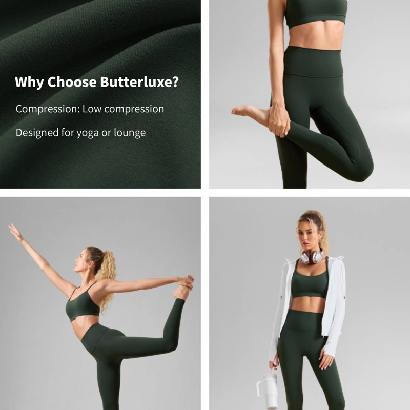 High Waist No Front Seam Yoga Leggings - 25 Inch Inseam Lounge Pants