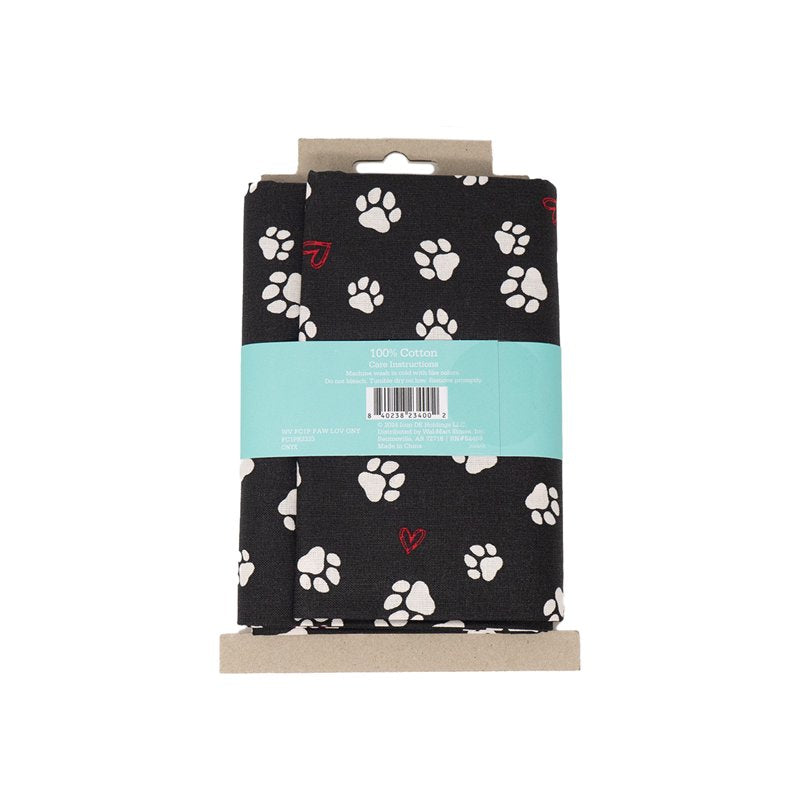 Cotton Fabric for Quilting & Sewing - Paw Love Onyx 1 Yard