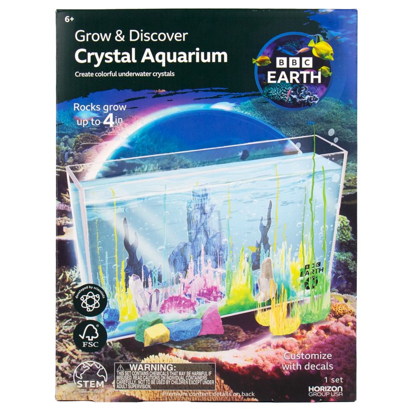 Kids Crystal Aquarium Kit - STEM Science Experiment Set for Ages 6+