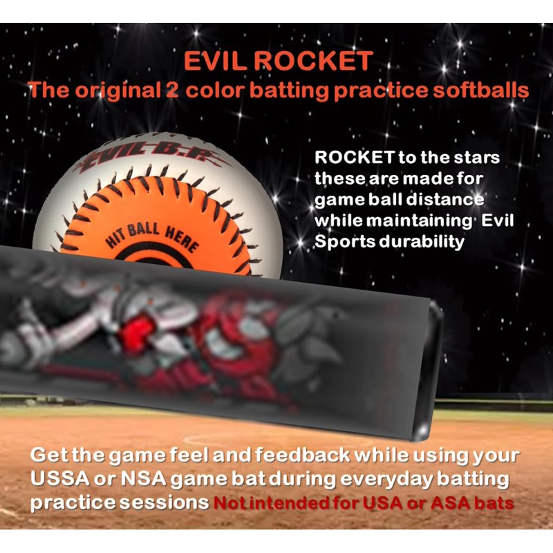 12-Inch Softballs for Batting & Pitching Training - Two Tone Practice Balls