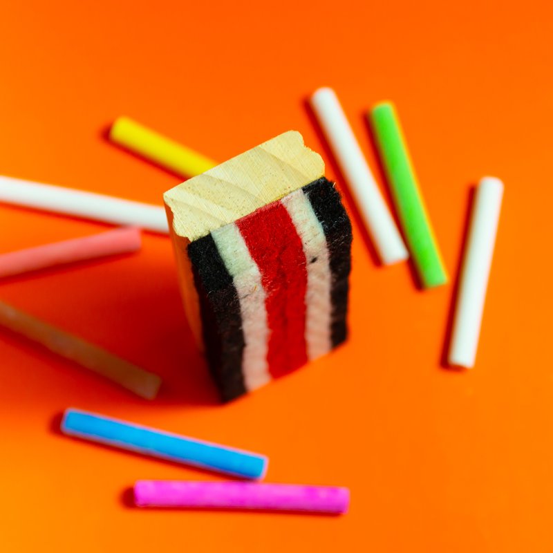 Whiteboard and Chalkboard Eraser Pack - Dustless Felt Board Cleaners for Classroom and Office