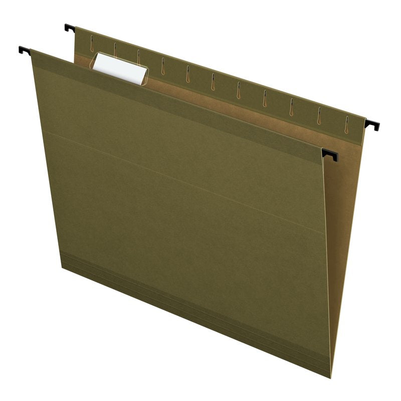 Pendaflex Green Letter Size Hanging File Folders Pack of 20 - Durable, Reinforced Tabs