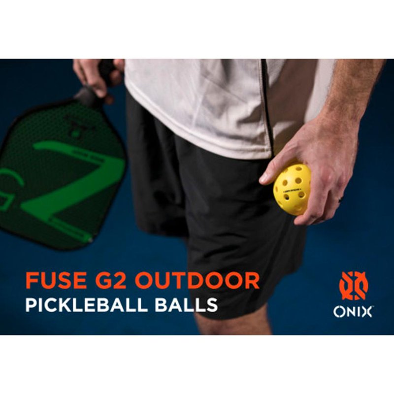 Onix Fuse G2 Pickleball Balls, 3 Pack – Variation: 3 Pack, Single