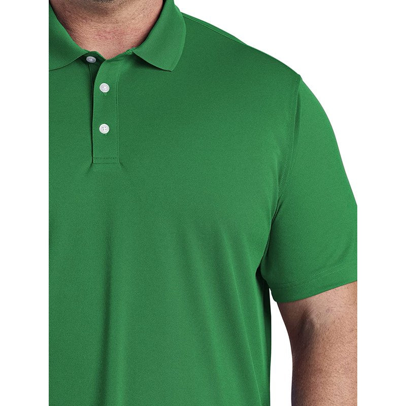 DXL Big & Tall Golf Polo Shirt for Men - 6XLT Green, Moisture-Wicking, UPF 50+
