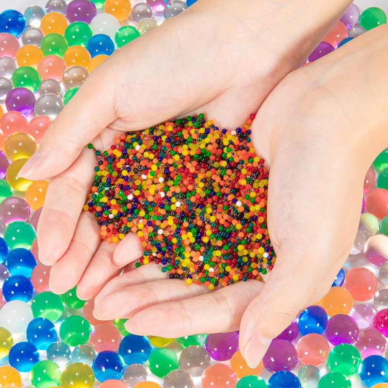 Water Gel Jelly Beads Vase Filler Set - Non Toxic Water Beads for Wedding Centerpieces & Floral Arrangements
