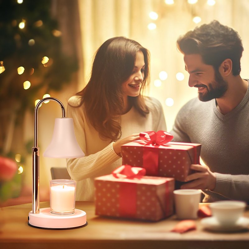 Dimmable Candle Warmer Lamp with Timer - Wax & Fragrance Heater for Home & Bedroom