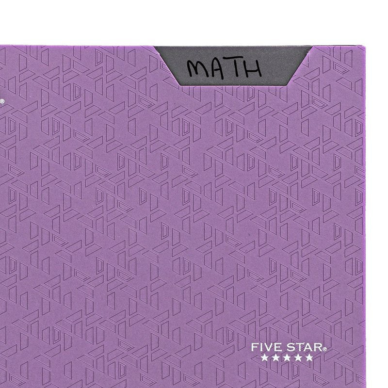Purple Plastic Pocket and Prong Folder - Stay-Put File Organizer, 8.5 x 11 inches