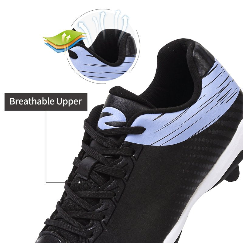 Unisex Baseball Cleats Lightweight Non-Slip Sport Shoes for Outdoor Indoor Play
