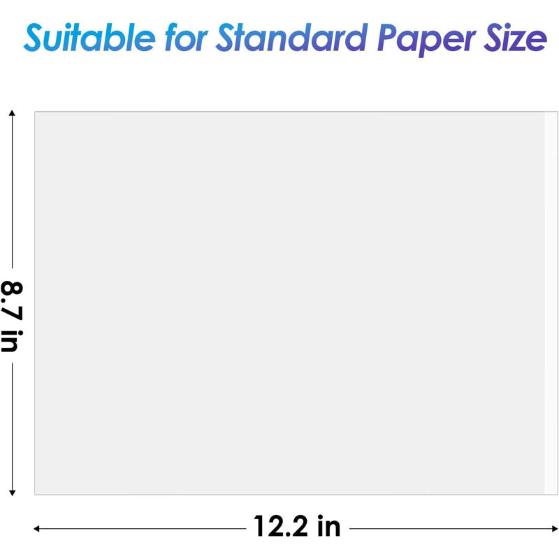 Self-Adhesive Laminating Sheets 8.5 x 11 Inches Pack of 25 - No Laminator Needed
