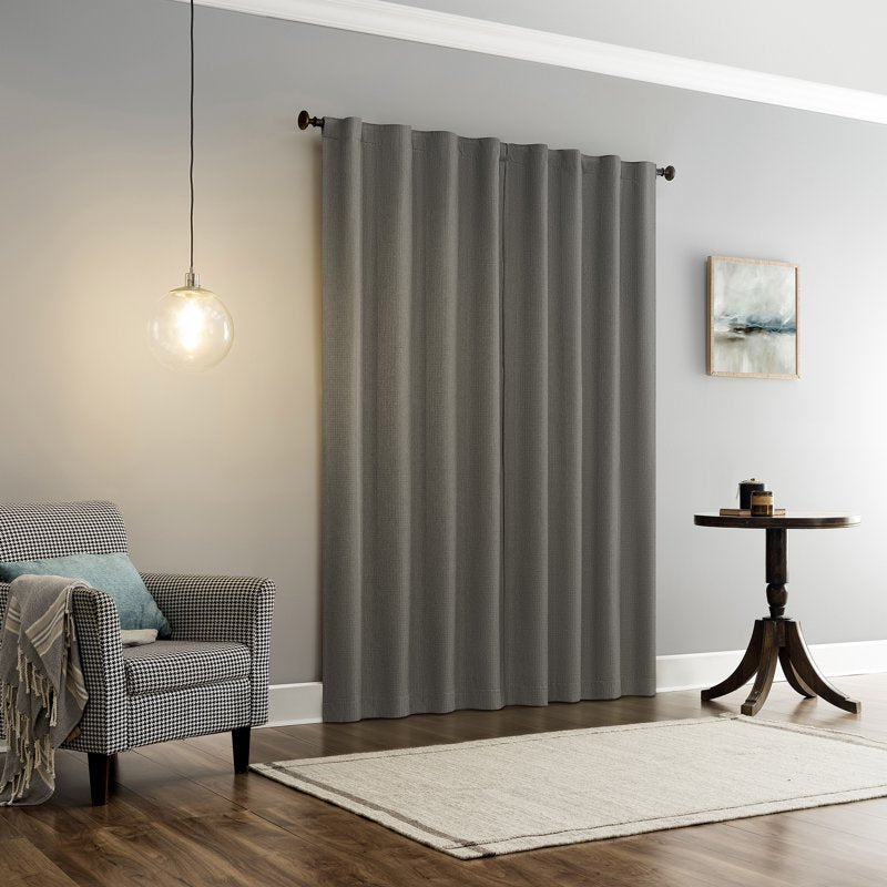Blackout Curtain Panel Pair with Magnetic Closure - Room Darkening, Sound & Energy Saving