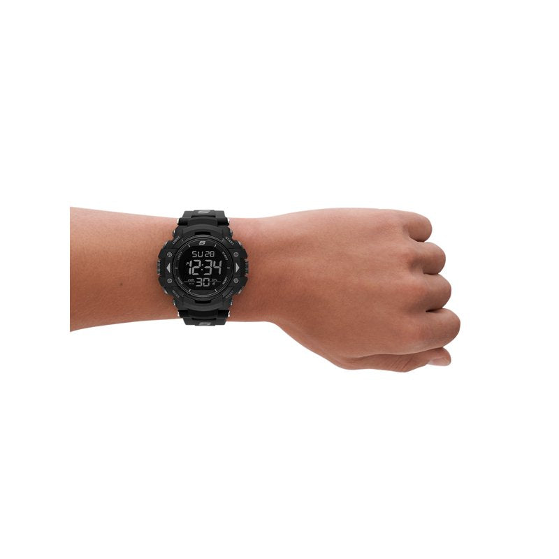 Men's Digital Chronograph Watch with Backlight and Water Resistance