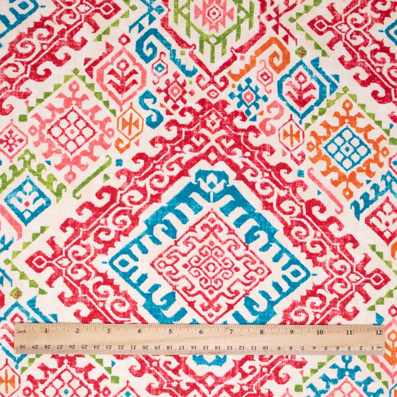 Precut Cotton Duck Fabric for Quilting and Sewing - Abstract Phoenix Red 2 Yards 45" Wide
