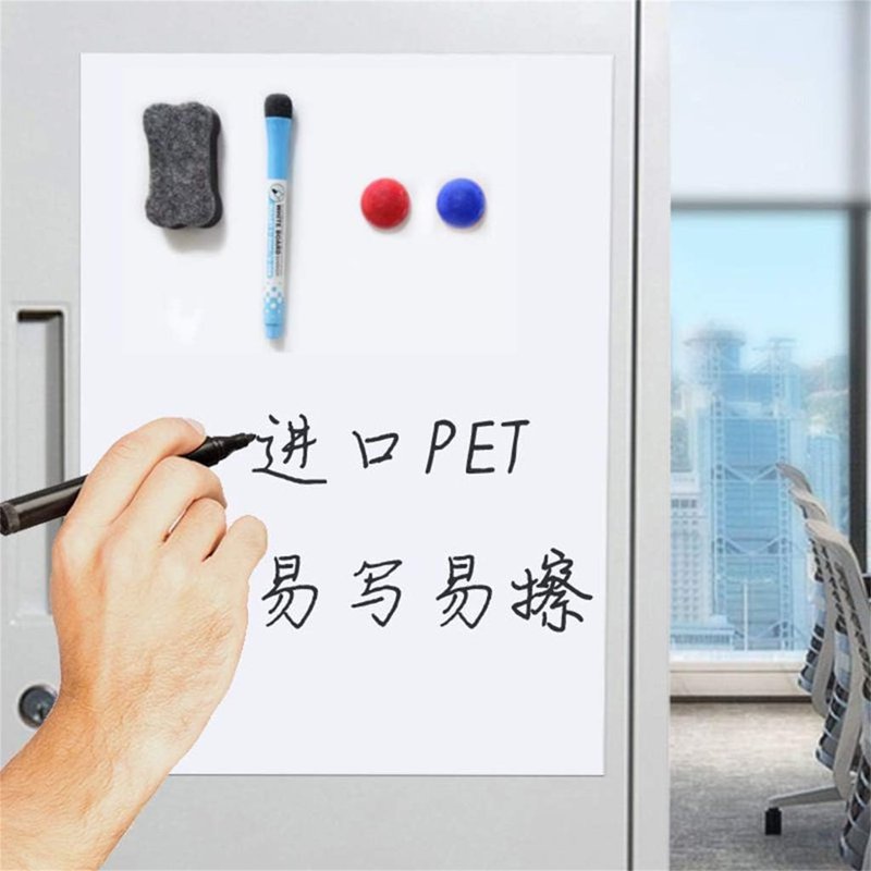 Magnetic Whiteboard Sticker, Removable Self-Adhesive Dry Erase Sheet for Office & Home