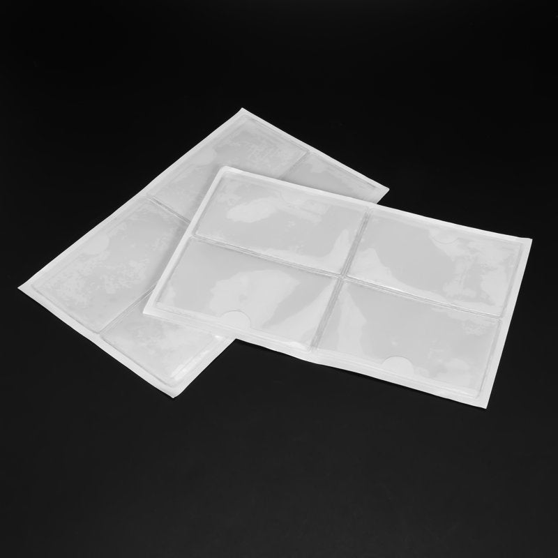 Self-Adhesive Label Holders 60 Pack - Clear Card Pockets for Index Cards