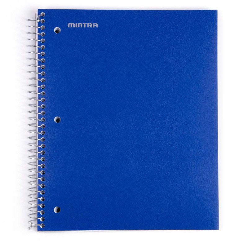Spiral Notebooks 3 Pack - Durable 1 Subject College Ruled, Water-Resistant Cover