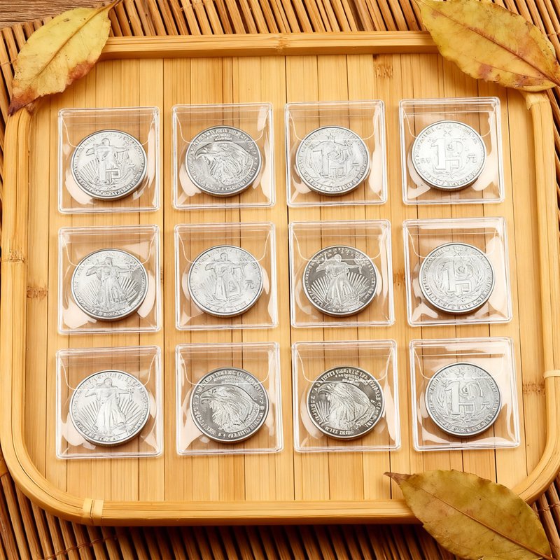 100 Pack Coin Sleeves - Clear PVC Protectors for Coins & Small Collectibles