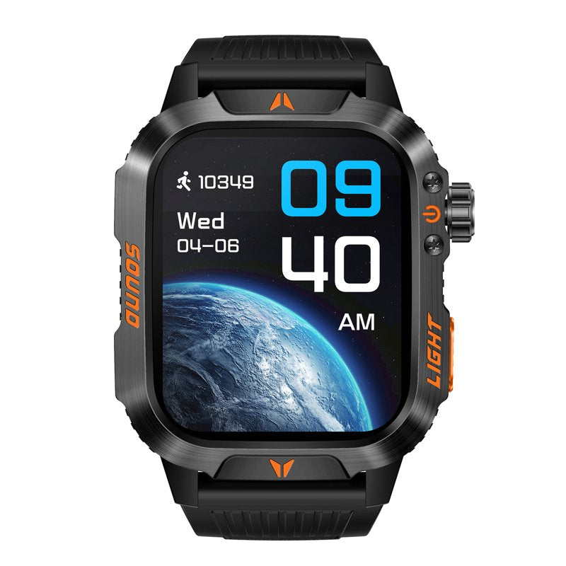 Bluetooth Smartwatch with Heart Rate Blood Pressure Oxygen Sleep Tracking 2-Inch Screen