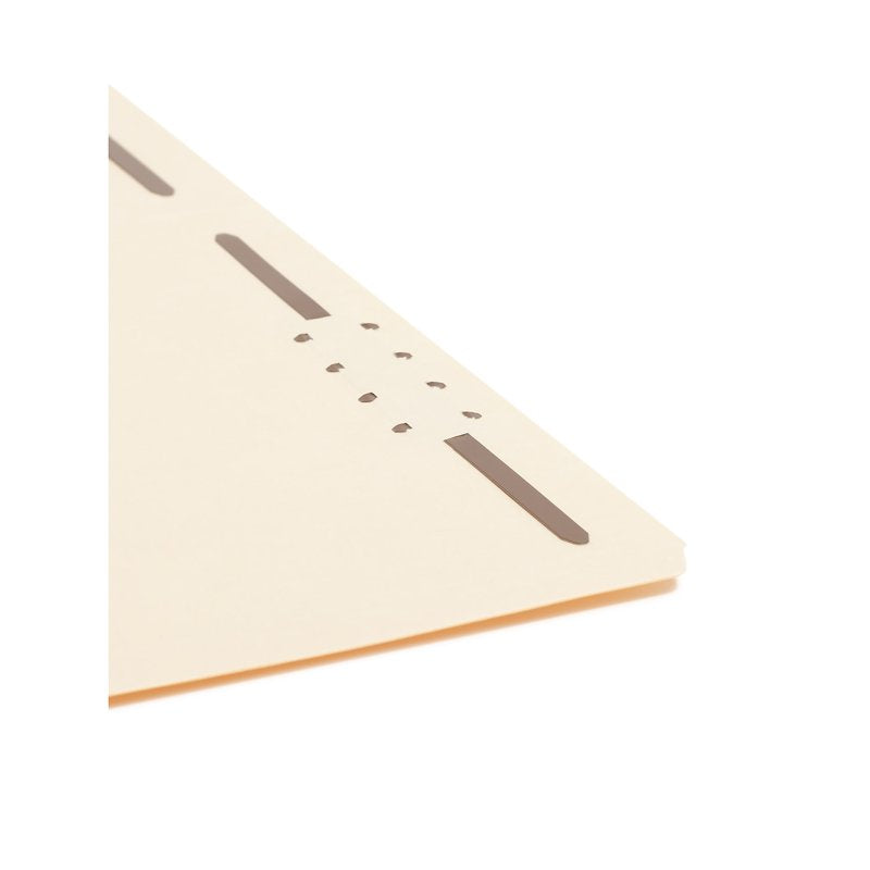 File Folders with Fasteners - Manila, Reinforced Tab, Letter Size, 50 Pack