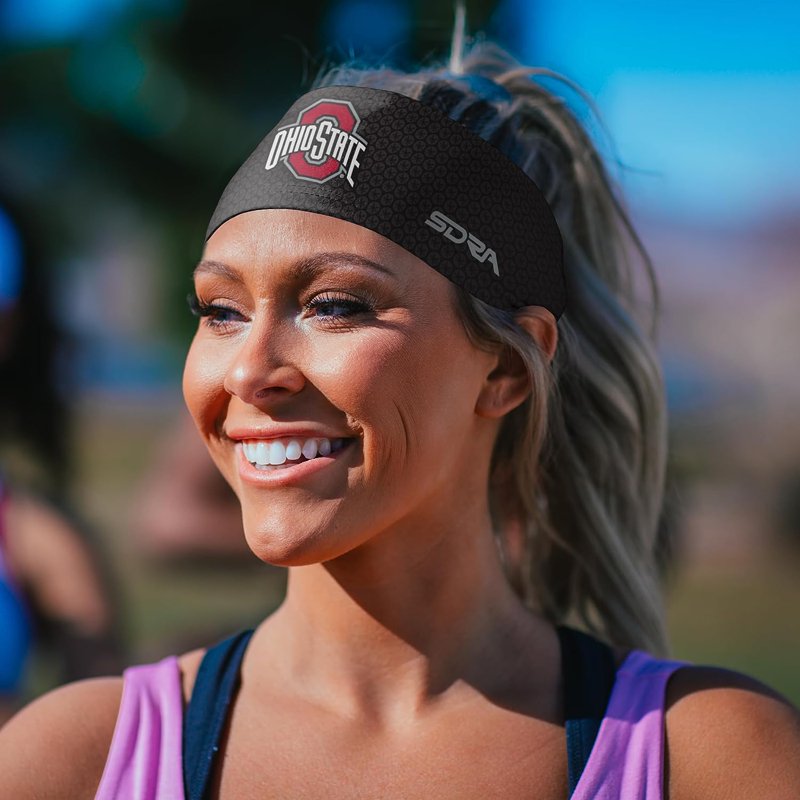 Ohio State Buckeyes Tapered Headband - College Sports UV Sweat-Wicking