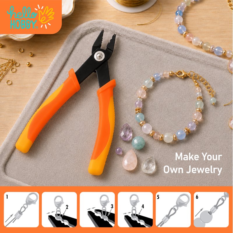 Jewelry Crimping Pliers for Beading & Crafting - Professional Tool