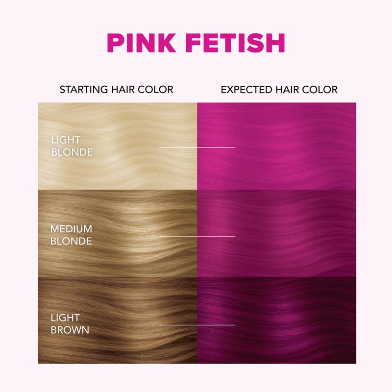 Semi-Permanent Hair Color Kit with Bleach - Multiple Shades