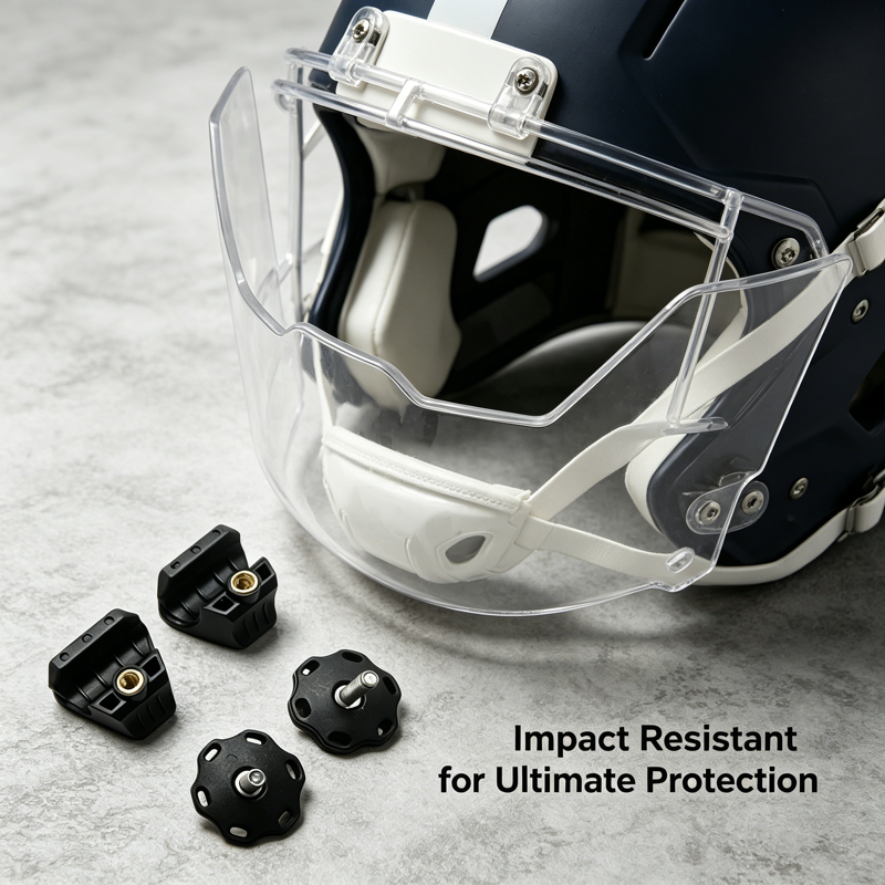Clear Football Helmet Visors Eye Shield for Youth & Adults Impact Resistant