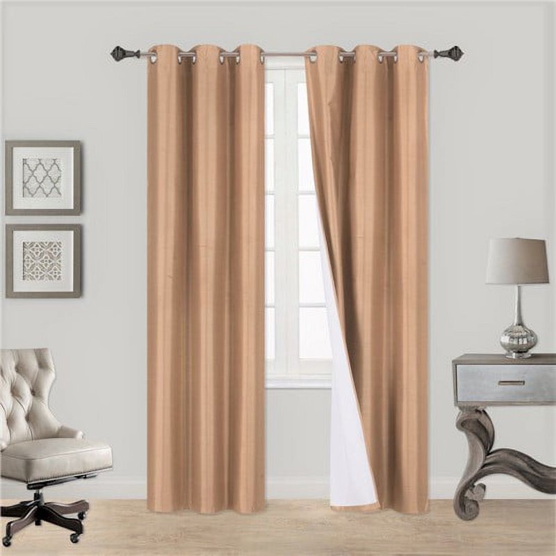 Hotel Quality Blackout Curtains 37x95 Inches Thermal Foam Lined