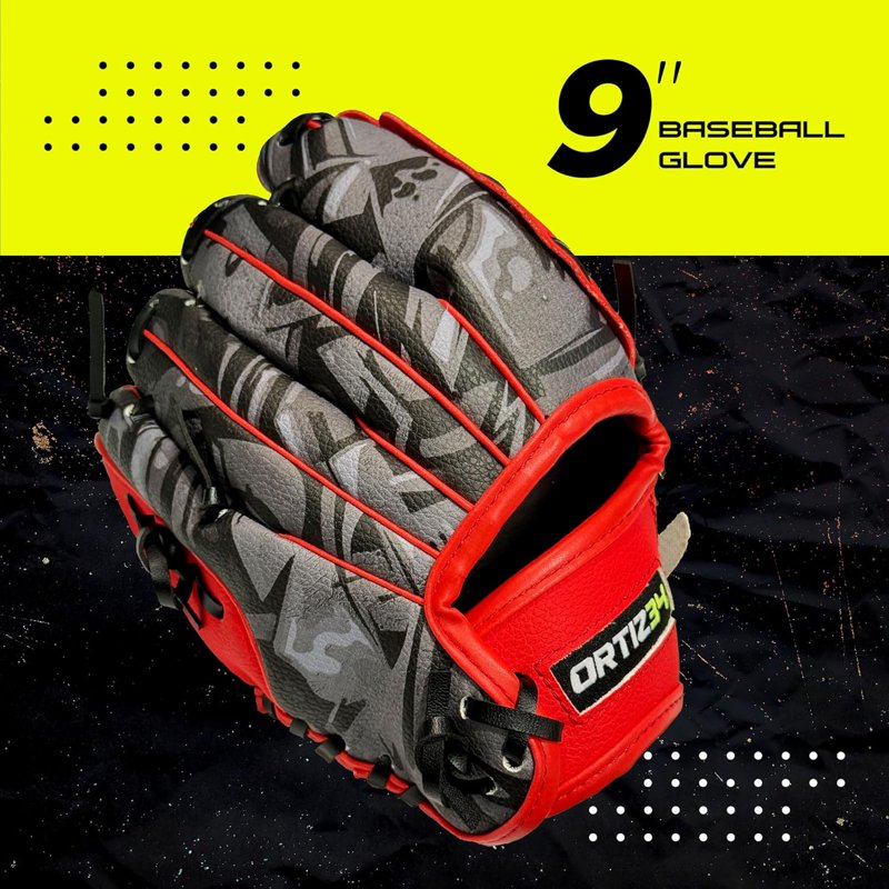Youth T-Ball Set with Aluminum Bat, Foam Core Ball & Lightweight Glove