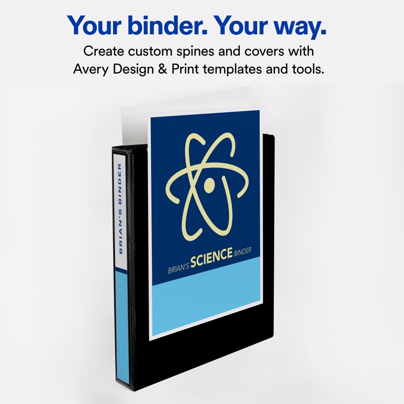 Mini View Binder with 0.5-Inch Round Rings - Black, 5.5 x 8.5 Paper Size