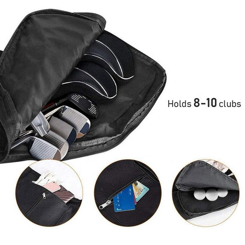 Mini Golf Sunday Bag for Practice & Travel - Waterproof, Foldable, Carrying Case