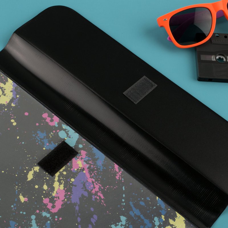 Paint Splatter Binder for School or Office Organization - 1 Inch Metal Rings
