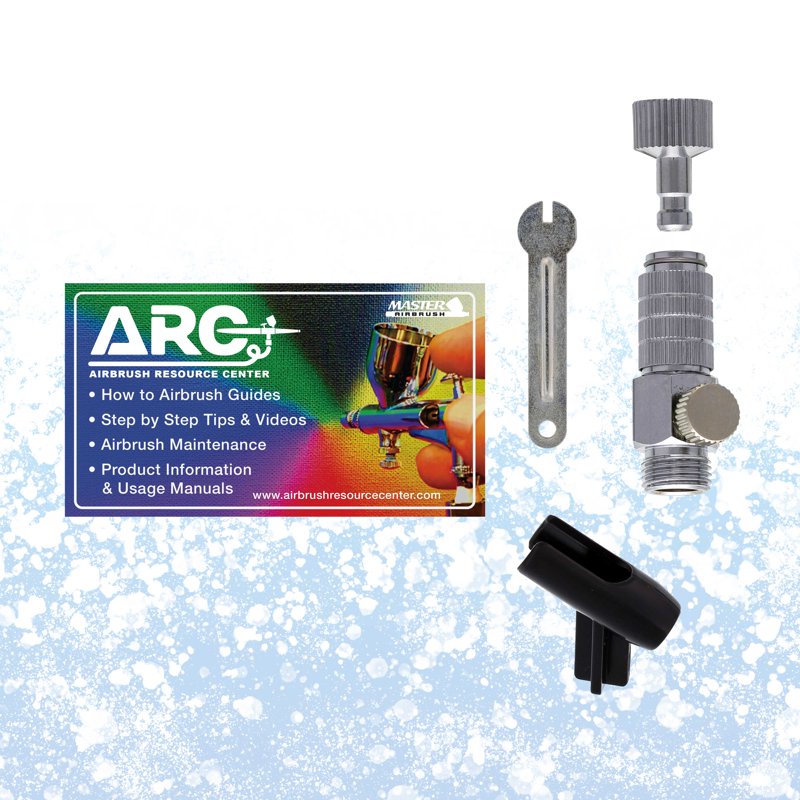 Master Airbrush Airbrushing System Kit with Dual-Action Gravity Feed Airbrush, Mini Compressor & Accessories
