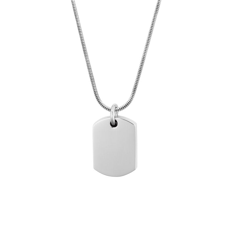 Memorial Pet Dog Tag Necklace for Ashes Keepsake Cremation Jewelry
