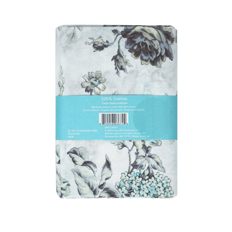 Cotton Quilting Fabric 1 Yard - Hydrant Aqua Print for Sewing & Crafts