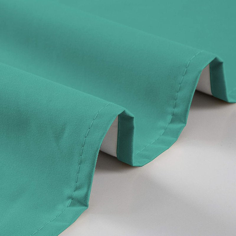 Blackout Kitchen Curtain Sets - 3 Panels 14x60 Inches, Rod Pocket, Multiple Colors
